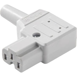 Kaiser - Connecteur secteur série (connecteur réseau) 792 792/gr/C femelle, coudé Nombre total de pôles: 2 + pe 10 a gris 1 pc(s) D17330