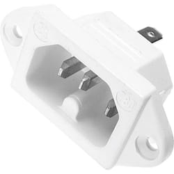 Connectique pour appareils chauffants série (connecteur réseau) 780 Kaiser 780/ws embase mâle verticale Nombre total de pôles: 2 + pe 10 a blanc 1