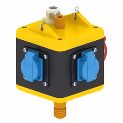 Bals Elektrotechnik UNI-BLOCK, Basique, Noir, Bleu, Rouge, Jaune, 4 sortie(s) CA, 400 V, 32 A, 140 mm