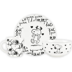 Ensemble de petit déjeuner - UNITED LABELS - The Peanuts Snoopy - Porcelaine - Motif Snoopy