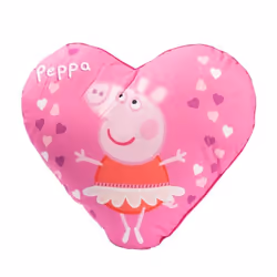 Coussin esthétique en peluche Peppa Pig - UNITED LABELS - 45 x 45 cm - Rose - Enfant - Intérieur