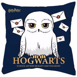 Coussin décoratif - UNITED LABELS - Hedwig - Noir - 30x30 cm - Synthétique