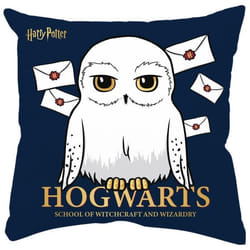Coussin décoratif - UNITED LABELS - Hedwig - Noir - 30x30 cm - Synthétique