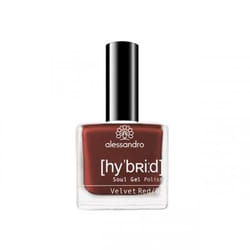 alessandro Hybrid Colour Velvet Red vernis à ongles avec gel 8 ml Rouge