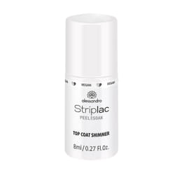 alessandro Striplac Top Coat Shimmer vernis à ongles top coat 8 ml Transparent