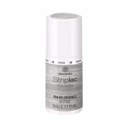 alessandro Striplac Peel or Soak Ice Crystals Glitter, 5 ml, Argent, Couleurs Frozen Beauty, Coloration, Opaque, Bouteille
