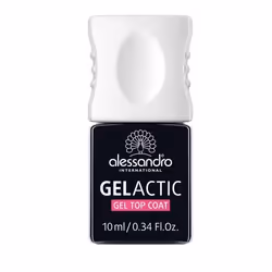 alessandro GELACTIC Gel Top Coat, 10 ml, Transparent, Brillant, Gloss, Femmes, Brosse