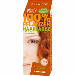 Sante Naturkosmetik 40186, Rouge, Flame red, Femmes, Cheveux normaux, Brillant, Lawsonia Inermis (Henna) Leaf Powder*, Curcum ...