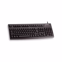 CHERRY G83-6105, Taille réelle (100 %), Avec fil, USB, QWERTZ, Noir