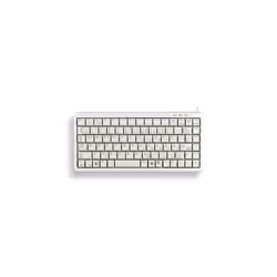 CHERRY G84-4100 COMPACT KEYBOARD Clavier filaire miniature, USB/PS2, gris clair, AZERTY - FR, Mini, Avec fil, USB, AZERTY, Gr ...