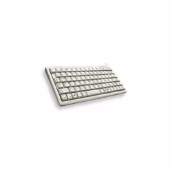 CHERRY G84-4100 COMPACT KEYBOARD Clavier filaire miniature, USB/PS2, gris clair, AZERTY - FR