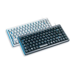 CHERRY Compact keyboard G84-4100, light grey, CH clavier USB + PS/2 Gris