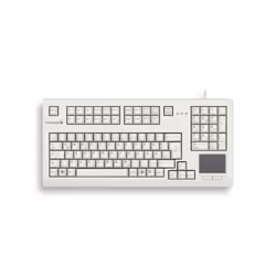 CHERRY TouchBoard G80-1190, Taille réelle (100 %), Avec fil, USB, Clavier mécanique, QWERTZ, Gris