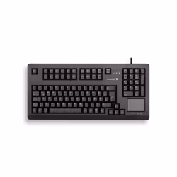 CHERRY TouchBoard G80-11900, Taille réelle (100 %), Avec fil, USB, Clavier mécanique, QWERTZ, Noir