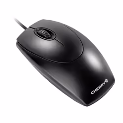 CHERRY WHEELMOUSE OPTICAL Souris filaire, noir, PS2/USB, Ambidextre, Optique, USB Type-A + PS/2, 1000 DPI, Noir