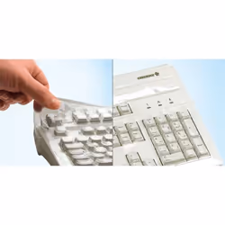 CHERRY 6155113, Couvercle pour clavier, 0,25 mm, Transparent