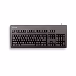 CHERRY G80-3000, Taille réelle (100 %), Avec fil, USB, Clavier mécanique, QWERTY, Noir