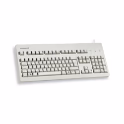 CHERRY G80-3000, Taille réelle (100 %), Avec fil, USB, QWERTY, Gris