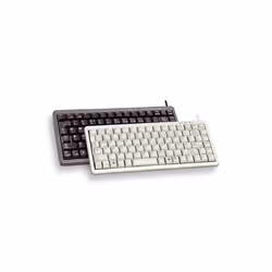CHERRY Compact keyboard, Combo (USB + PS/2), DE, Avec fil, USB + PS/2, QWERTY, Noir