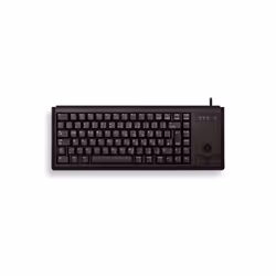 CHERRY G84-4400 TRACKBALL KEYBOARD Clavier filaire miniature, trackball, PS2, noir, AZERTY - FR, Taille réelle (100 %), Avec  ...