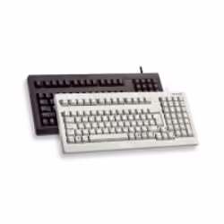 CHERRY 19" compact PC keyboard G80-1800, PS/2 (GB), Avec fil, PS/2, QWERTY, Gris