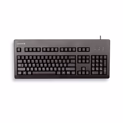 CHERRY G80-3000, Taille réelle (100 %), Avec fil, USB + PS/2, Noir