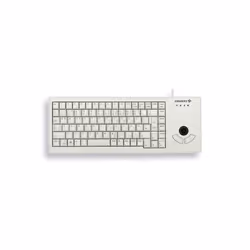 CHERRY XS Trackball, Taille réelle (100 %), Avec fil, USB, QWERTZ, Gris