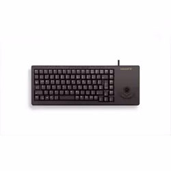 CHERRY XS Trackball, Taille réelle (100 %), Avec fil, USB, QWERTY, Noir