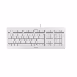 CHERRY KC 1000, Taille réelle (100 %), Avec fil, USB, QWERTY, Gris