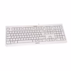 CHERRY KC 1000, Taille réelle (100 %), Avec fil, USB, Gris