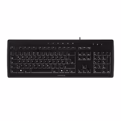 CHERRY STREAM 3.0, Taille réelle (100 %), Avec fil, USB, QWERTZ, Noir