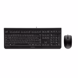 CHERRY DC 2000, Taille réelle (100 %), Avec fil, USB, QWERTZ, Noir, Souris incluse