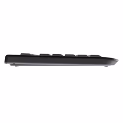 CHERRY DC 2000, Taille réelle (100 %), Avec fil, USB, QWERTY, Noir, Souris incluse