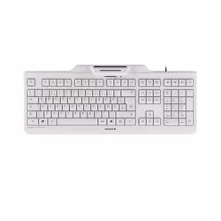 CHERRY KC 1000 SC, Taille réelle (100 %), Avec fil, USB, QWERTZ, Gris