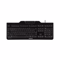 CHERRY KC 1000 SC, Taille réelle (100 %), Avec fil, USB, QWERTZ, Noir