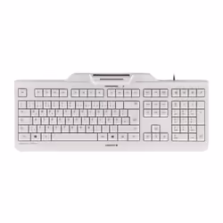 CHERRY KC 1000 SC, Taille réelle (100 %), Avec fil, USB, Gris