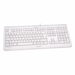 CHERRY KC 1068, Taille réelle (100 %), Avec fil, USB, Gris