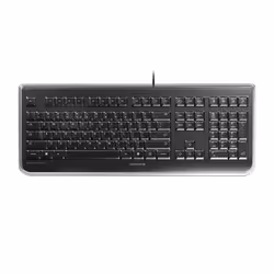 CHERRY KC 1068, Taille réelle (100 %), Avec fil, USB, QWERTY, Noir