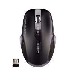 CHERRY MW 2310, Ambidextre, IR LED, RF sans fil, 2000 DPI, Noir