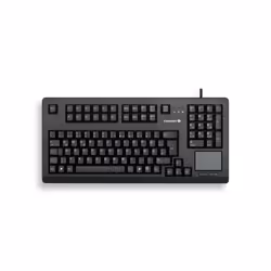 CHERRY TouchBoard G80-11900, Taille réelle (100 %), Avec fil, USB, Clavier mécanique, QWERTY, Noir