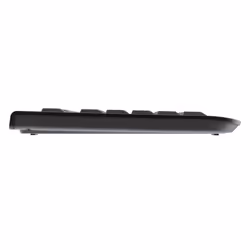 CHERRY DW 3000, Taille réelle (100 %), RF sans fil, QWERTY, Noir, Souris incluse