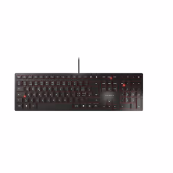 CHERRY KC 6000 SLIM, Taille réelle (100 %), USB, Noir