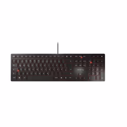 CHERRY KC 6000 SLIM, Taille réelle (100 %), USB, Noir