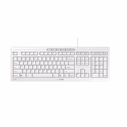 CHERRY STREAM, Taille réelle (100 %), USB, Clavier mécanique, QWERTY, Blanc