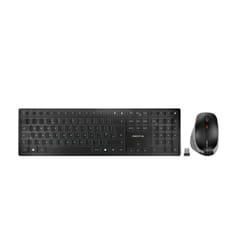 CHERRY DW 9500 SLIM clavier Souris incluse RF sans fil + Bluetooth QWERTY Anglais Noir, Gris