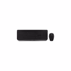 CHERRY Desktop GENTIX [DE] WL black Deutschland, Taille réelle (100 %), RF sans fil, Noir, Souris incluse