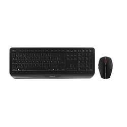 CHERRY Gentix Desktop clavier Souris incluse RF sans fil Suisse Noir