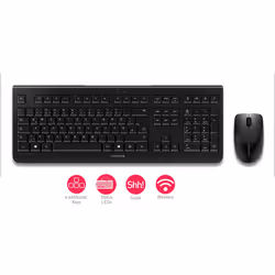 CHERRY DW 3000 clavier Souris incluse RF sans fil Slovène Noir