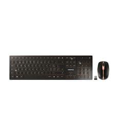 CHERRY DW 9100 SLIM clavier Souris incluse RF sans fil + Bluetooth QWERTZ Suisse Noir