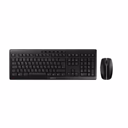 CHERRY Stream Desktop Recharge, Taille réelle (100 %), RF sans fil, Noir, Souris incluse